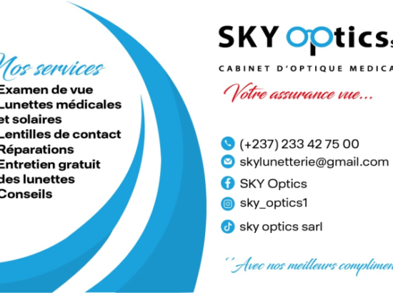 Optique Medical | Dla 3eme. Lieu dit yassa nkolbong. Face SANTA LUCIA 
